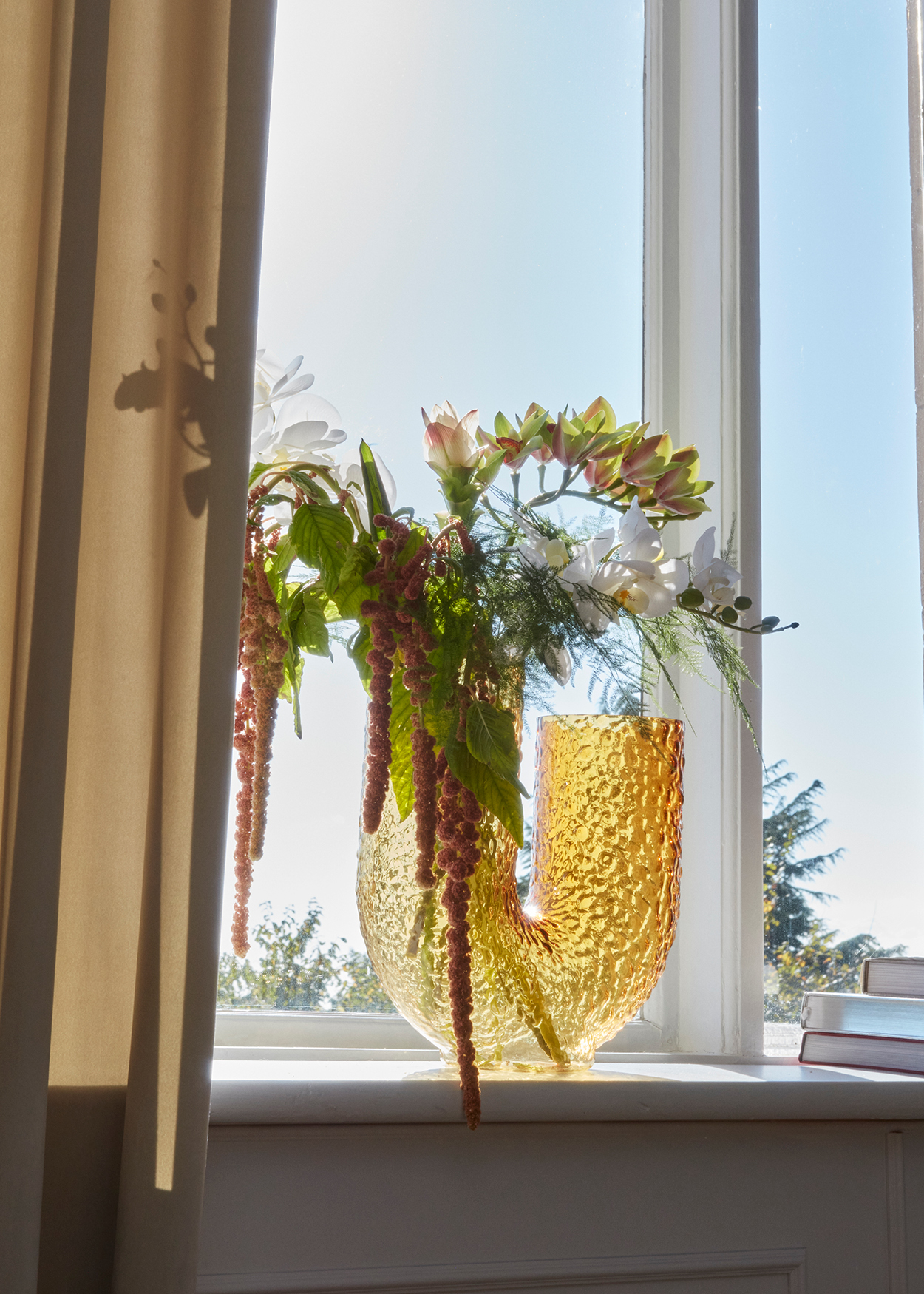 ARURA vase en verre haut ARURA vase en verre haut